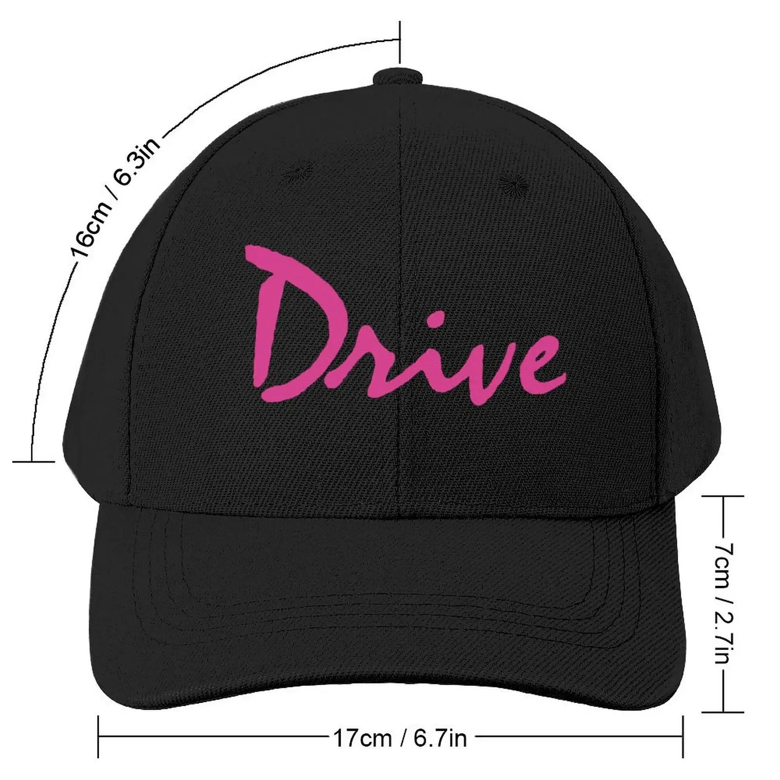 Drive Ryan Gosling Movie Title Pink Synthwave Vaporwave Baseball Cap Beach Outing summer hat Wild Ball Hat Male Women's