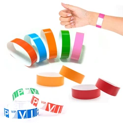 100pcs Party Paper Bracelet Synthetic Paper Plastic Wristbands Sticky Wristband Print Pattern Paper Card Party Wristbands