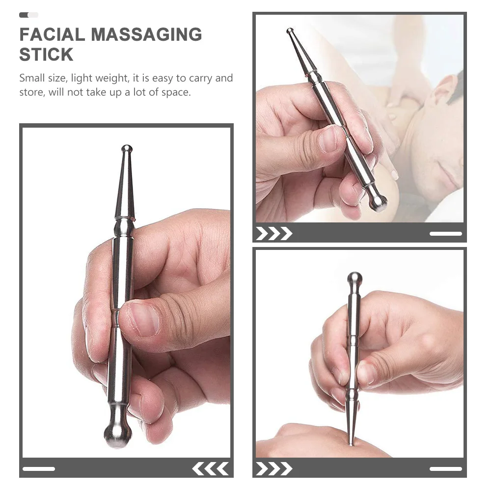 Bâton de point d'acupuncture en acier inoxydable, outil de massage du corps, visage, yeux, pression des mains, Durable, lisse, Portable, professionnel, usage domestique