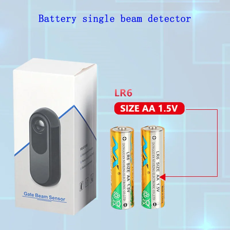 

Battery Single Beam Detector Wireless Infrared Radiation Anti-theft Alarm Automatic Door Induction Switch of Station Gate