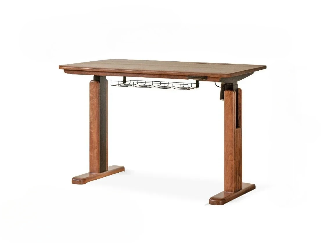 

Nordic medieval style intelligent electric lifting desk household multi-functional workbench