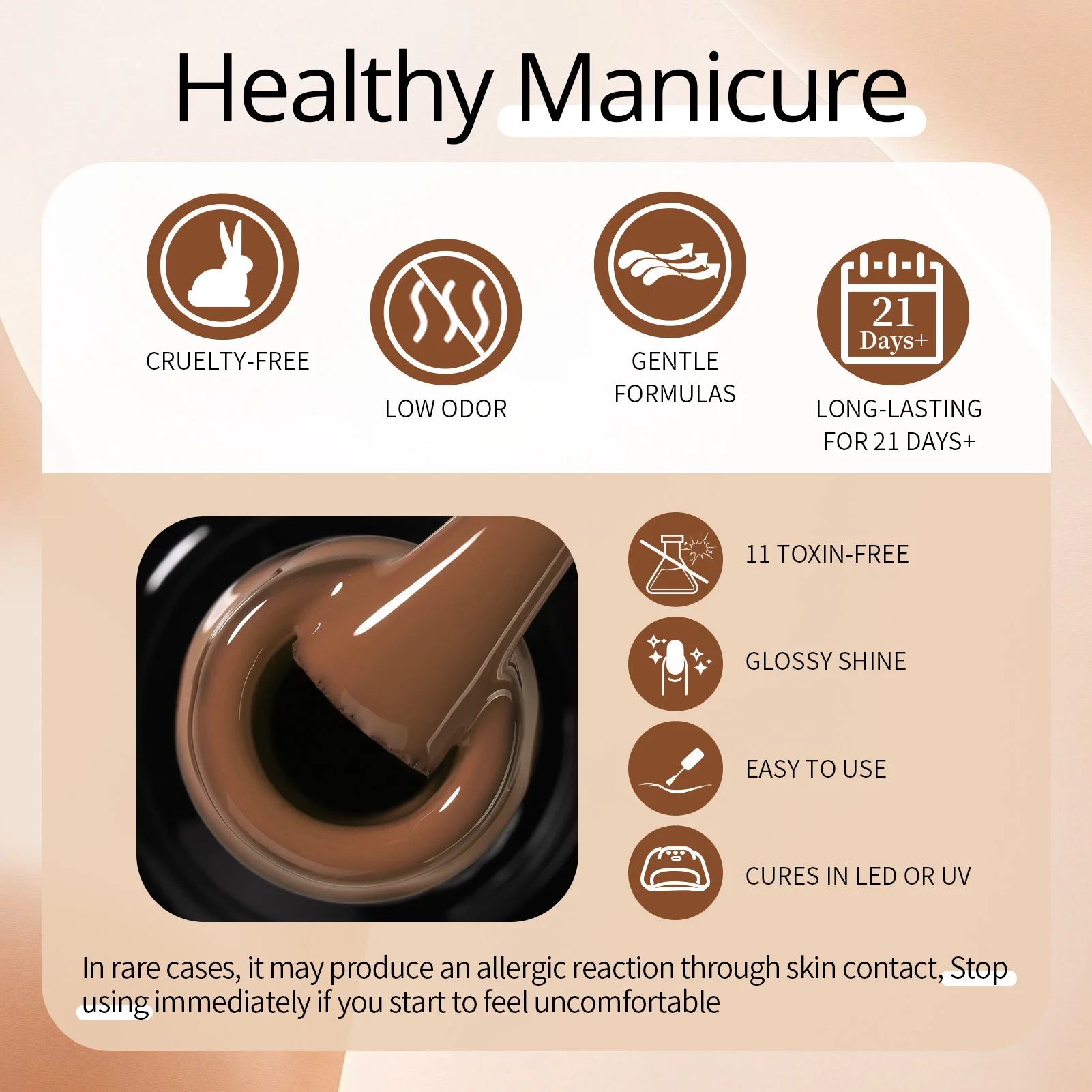 Ur SUGAR 23 peças conjunto de esmaltes em gel série nude vermelha com revestimento superior de longa duração outono fosco embeber off gel uv kit de manicure para unhas