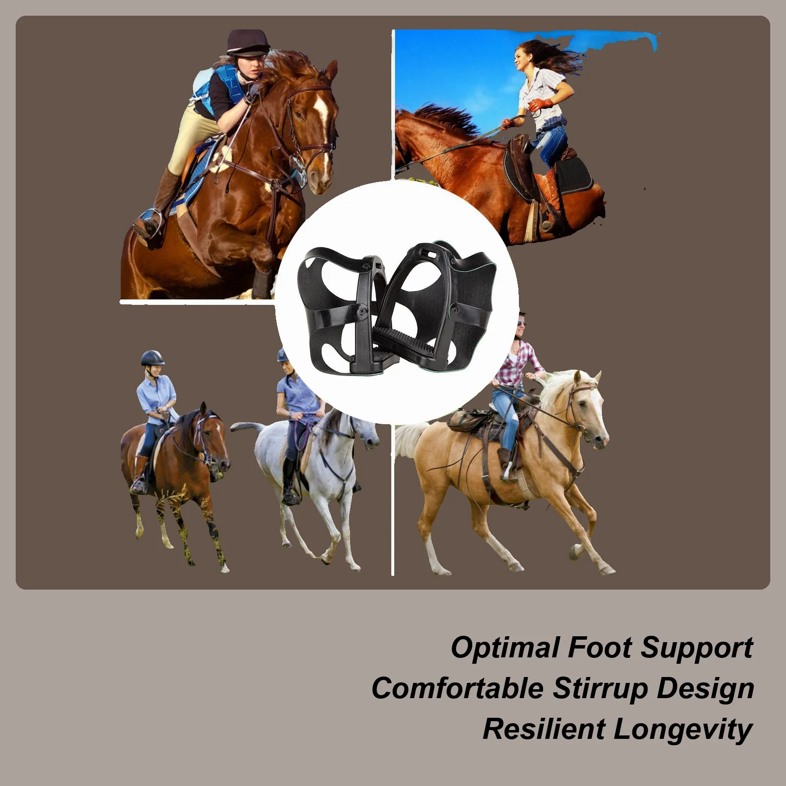 

Стремена для верховой езды, противоскользящая безопасная подставка для ног, оборудование для лошадей для детей, мужчин, женщин, молодежи, спортсмена, тренировочная практика