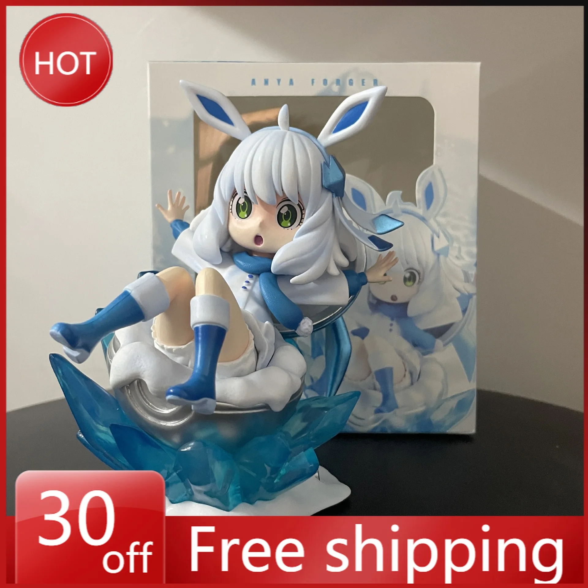 

15cm New Anime Figure Anya Forger Perimeter Cute Model Voice Control Glow Statue Desktop Decoration Ornaments Birthday Gift Toys