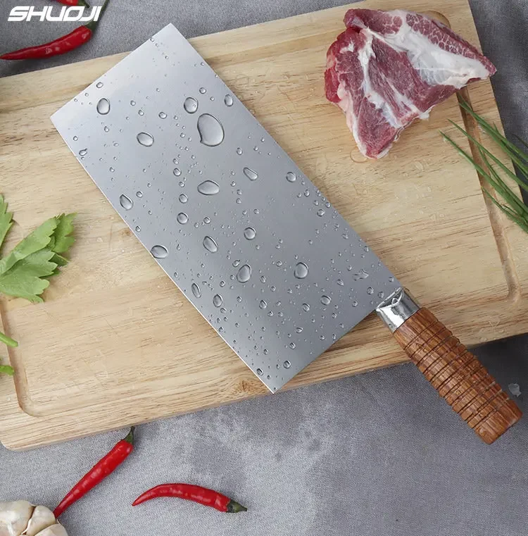 Chinese Kitchen Knife 4Cr13mov Stainless Steel Kitchen Slicing Knives Razor Sharp Restaurant Chef Tools Anti-rust Cooking Knife