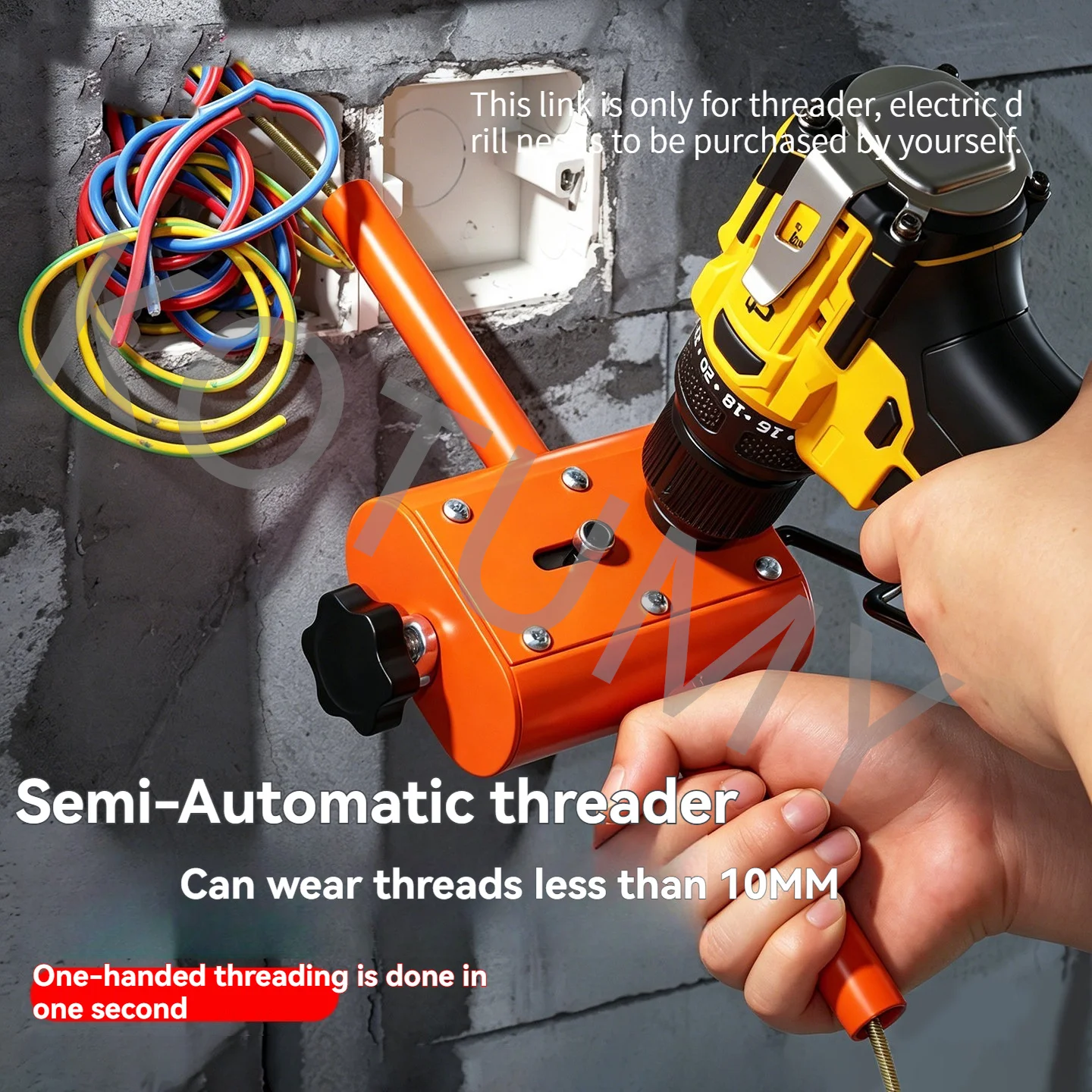 Portable Precision Threading Device Electrical Specialized Pipeline Threading Device Semi Automatic Threading Machine