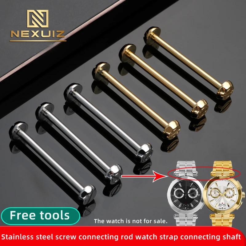 High Quality Stainless Steel Watch Strap Screw Rod For Versace V-Race Series Connecting Rod Table Axis Waterproof 24mm