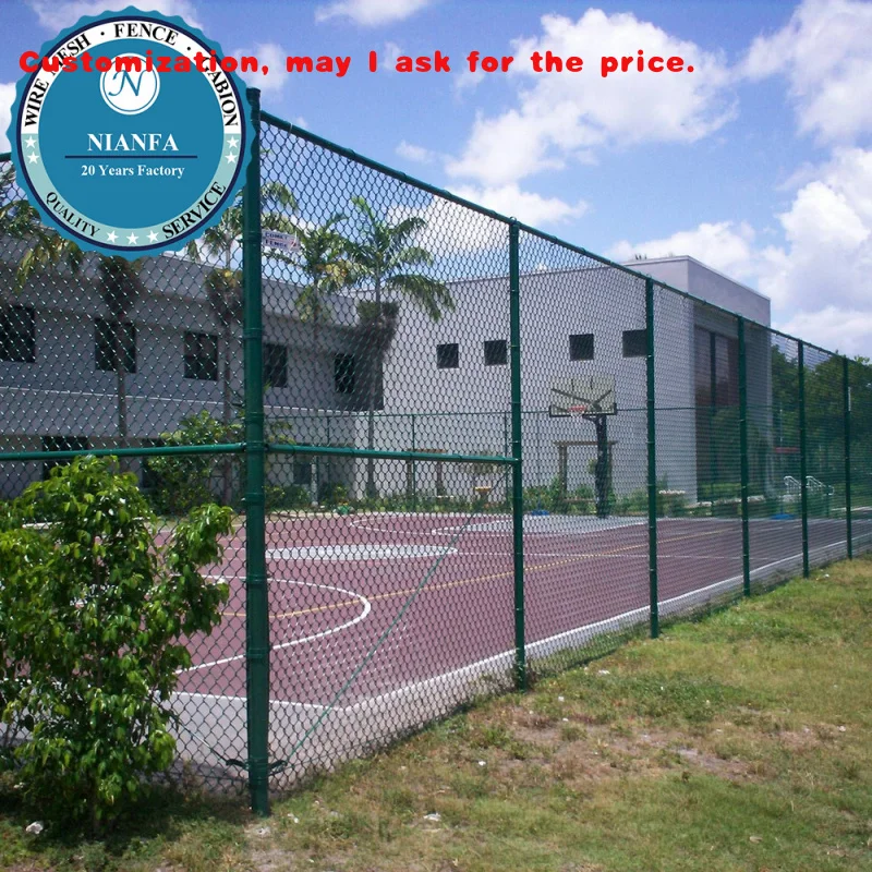 

custom.Basketball Court Sports Field Fence Metal Woven Mesh Stadium Guardrail Fence