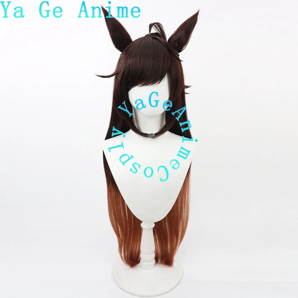 Wig Cosplay Anime Dan Game Halloween Live Show Uma Musume Pretty Derby Duramente Dengan Telinga Dan Ekor