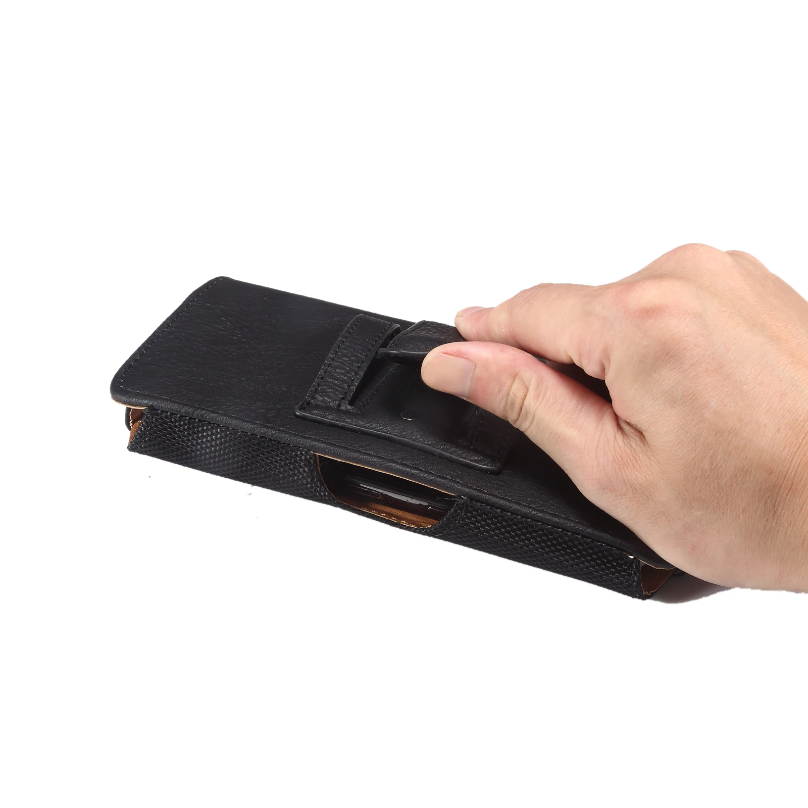 NEUE Leder-Handytasche mit Gürtelclip für Herren, Hüfttasche für iPhone 17 16 15 14 Pro Max, Samsung Galaxy S25 S24, Redmi Holster-Hülle – Detail 10