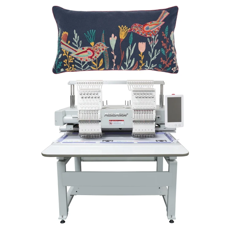 2025 مصنع رخيصة التسليم السريع 2 رئيس آلة التطريز المسطحة المحوسبة آلة التطريز الجديدة للتي شيرت