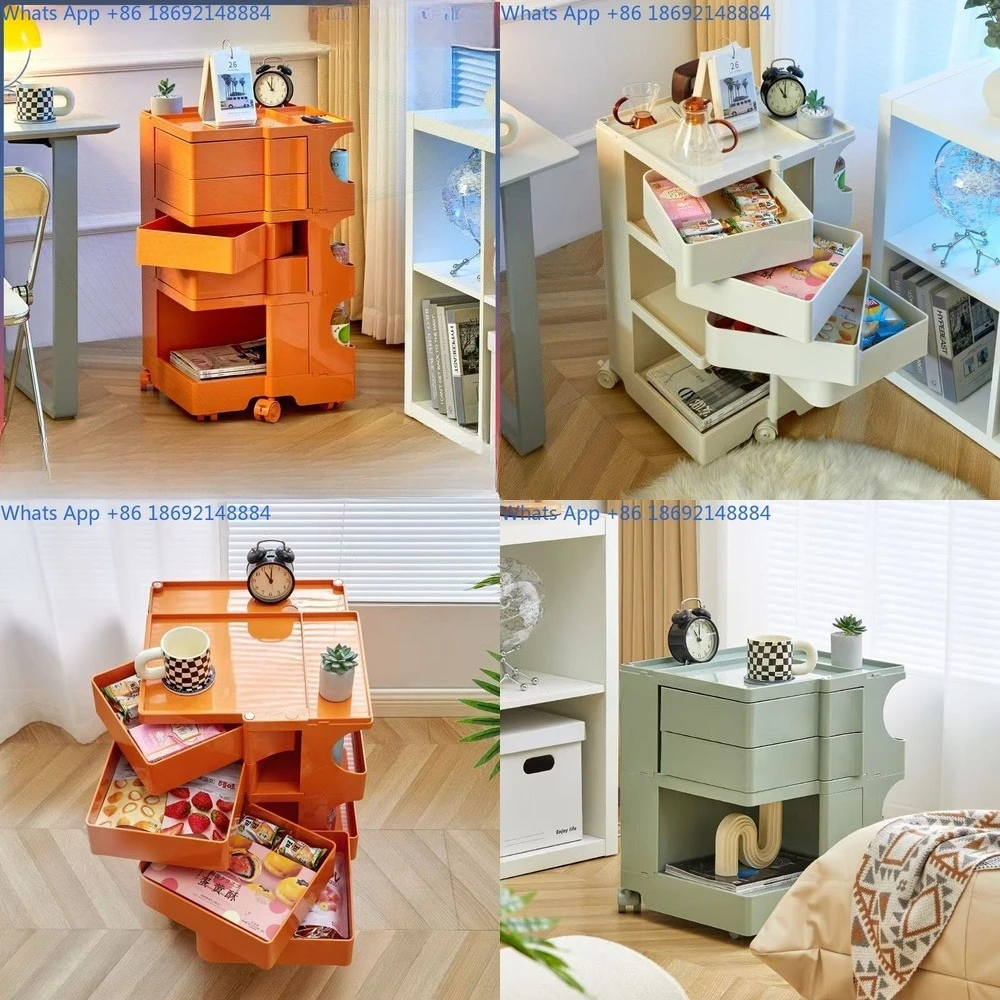 

Nightstand for Home Use Side Cabinet with Storage Drawer Mobile Cart for Living Room or Bedroom