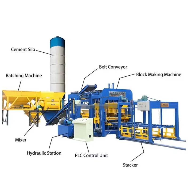 Machine de fabrication de briques de ciment entièrement automatique, blocs de pavage en béton, prix de la machine, nuits creuses