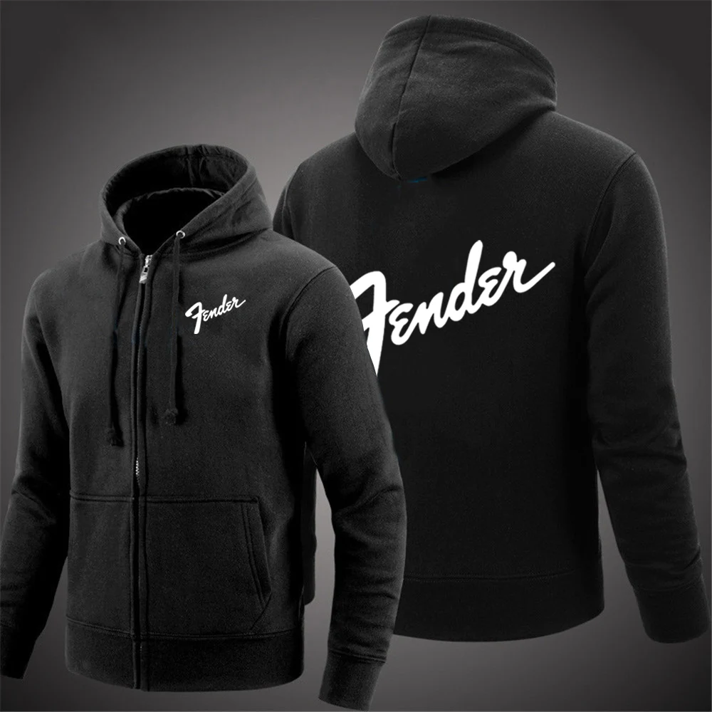 2025 Music Guitar Fender Logo New Popularity Hooded Pullover Autumn Men's Hoodie Casual Fashion Loose Long Sleeve Pullover Tops