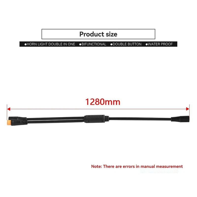 

Motor Connection Cable 1T2 Y Splitter Cable Brake Lever Extension Wire Motor Throttle Mid
