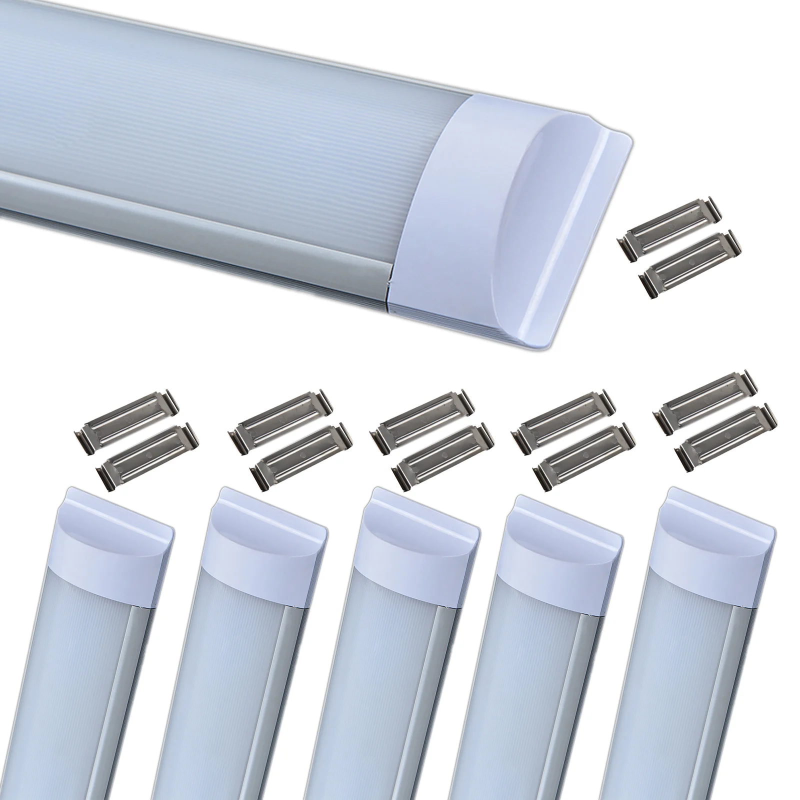 

6Pack 1.5M/1.2M/0.9M/0.6M 20W/30W/40W/46W LED Tube fixture Lamp Home Appliances light Bedroom Kitchen Cabinet With Cable light