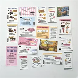 MINKYS 귀여운 스크랩북 스티커 풀 세트, 디저트 과일 생일 파티 휴대폰 케이스, 컴퓨터 장식 스티커, 20 개, 37 개