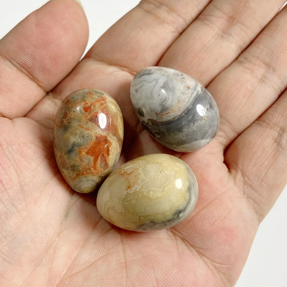 天然卵の形をした石の装飾,20x30mm,仏,オパルト,日曜大工,水槽,家の