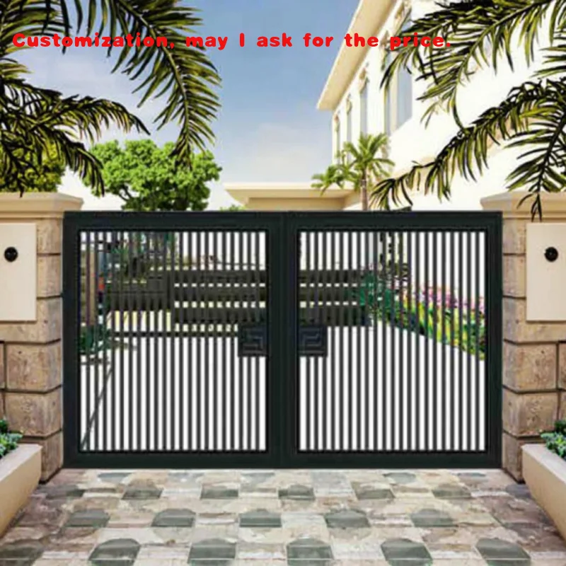 

custom.Aluminium Courtyard Gate Garden High Quality Entrance Security Gate