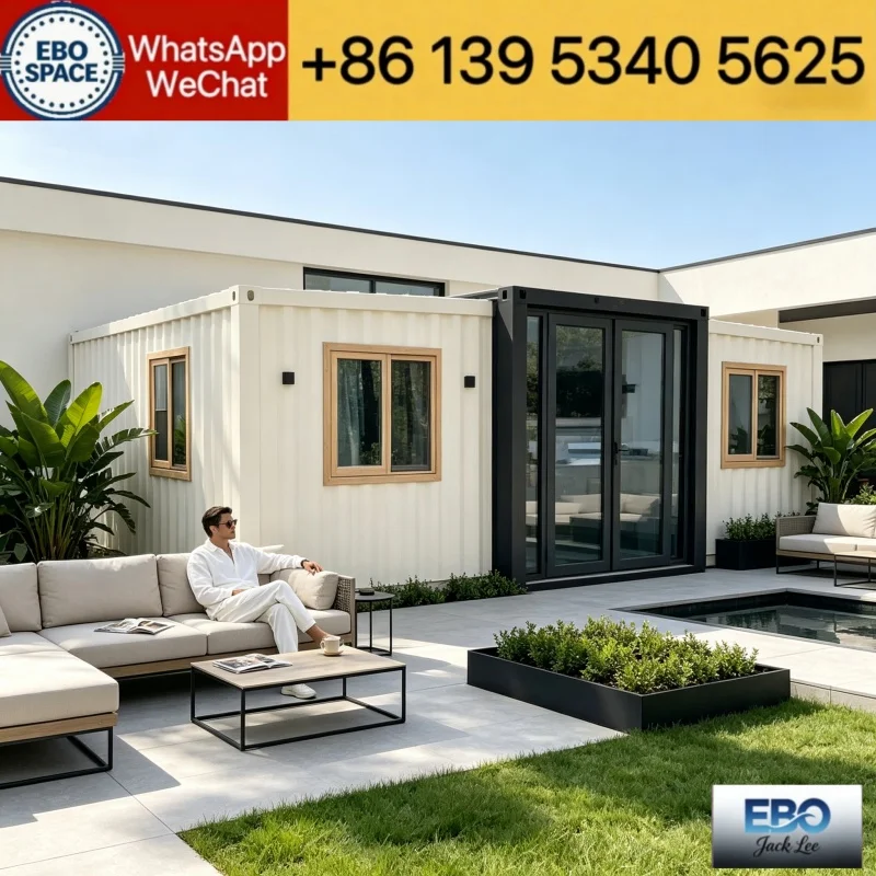 40ft foldable forest cabin, outdoor waterproof long lifespan, MMC professional custom Transport Container Home for Sale