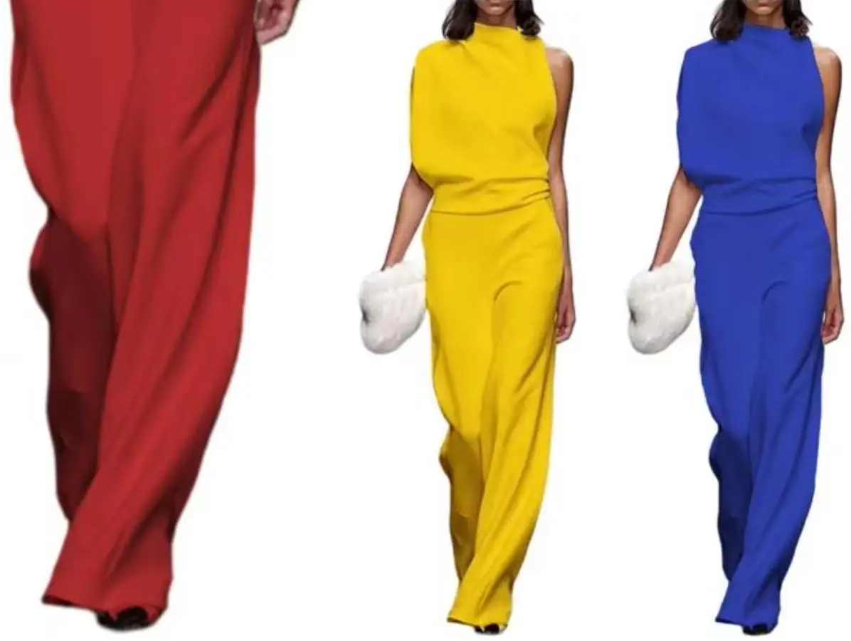 

Summer New High Waist Pocket Dress Elegant Lady Slim Pleated Midi Dresses Fashion Solid Stand Collar Sleeveless Commuting Dress