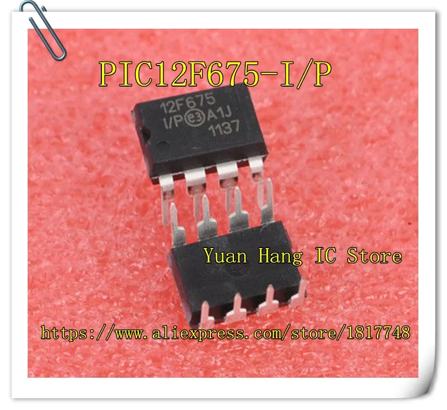 10PCS/LOT PIC12F675-I/P PIC12F675-I 12F675-I/P  12F675 Microcontroller CHIP IC