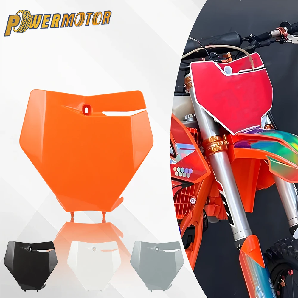 Motocross Enduro Number Plate Flat Motorcycle Mask Dirt Bike for KTM EXC XC SX XC-F SX-F SMR 125 to 450 Universal Number Holder