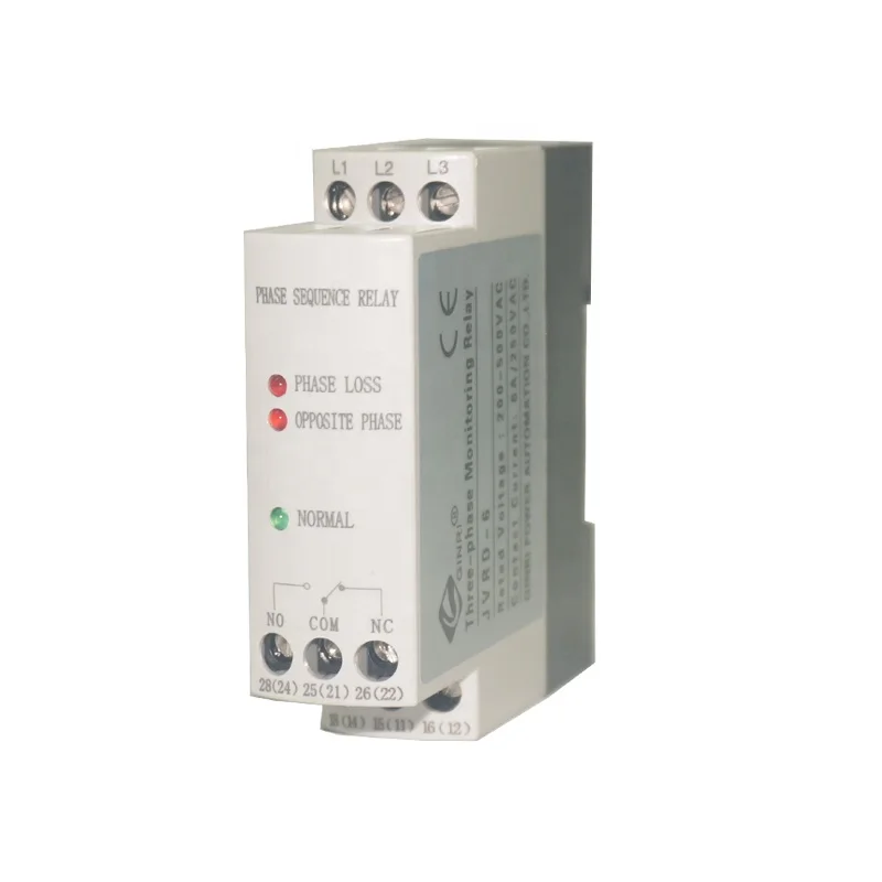 Ginri JVRD-6 Phase Sequence Phse loss Control Relay Voltage Monitoring Relay