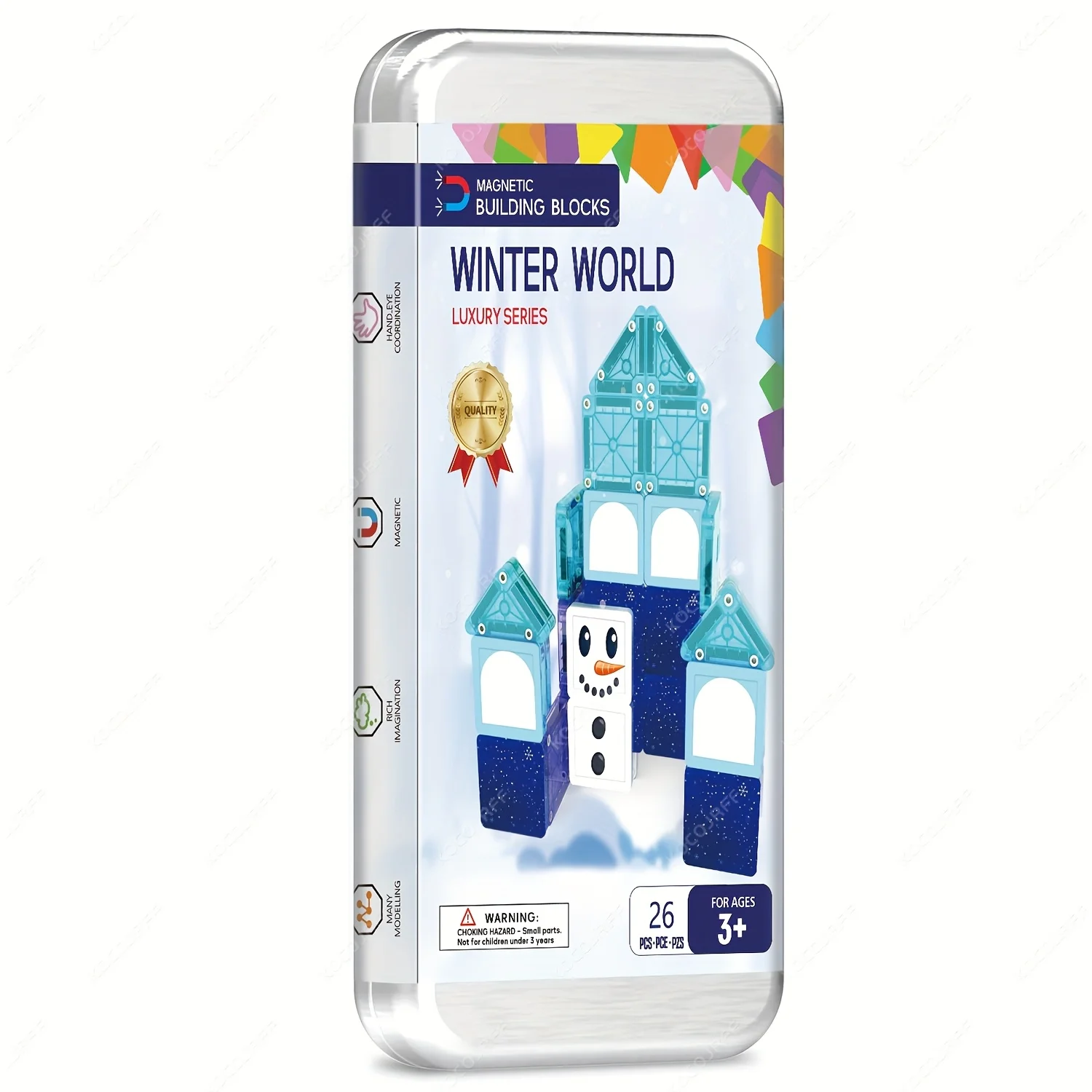 Mini blocchi magnetici da costruzione, pezzi magnetici, giocattoli per bambini, formato da viaggio, facile da trasportare, varie dimensioni, giocattoli da costruzione combinabili, regali di compleanno e festività