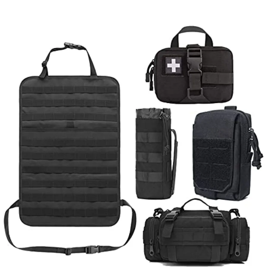 

Molle Seat Back Organizer, Tactical Seat Covers with Pouches, Molle Tactical Vehicle Organizers Panel Car Seat Covers Protector