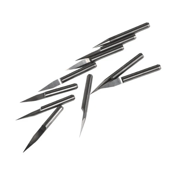 

10Pcs 20 Degree V-Shape Flat Bottom Carbide Engraving Bits 0.1mm Cnc Router Tools Pcb Board for Aluminum Wood Cnc Router Tool