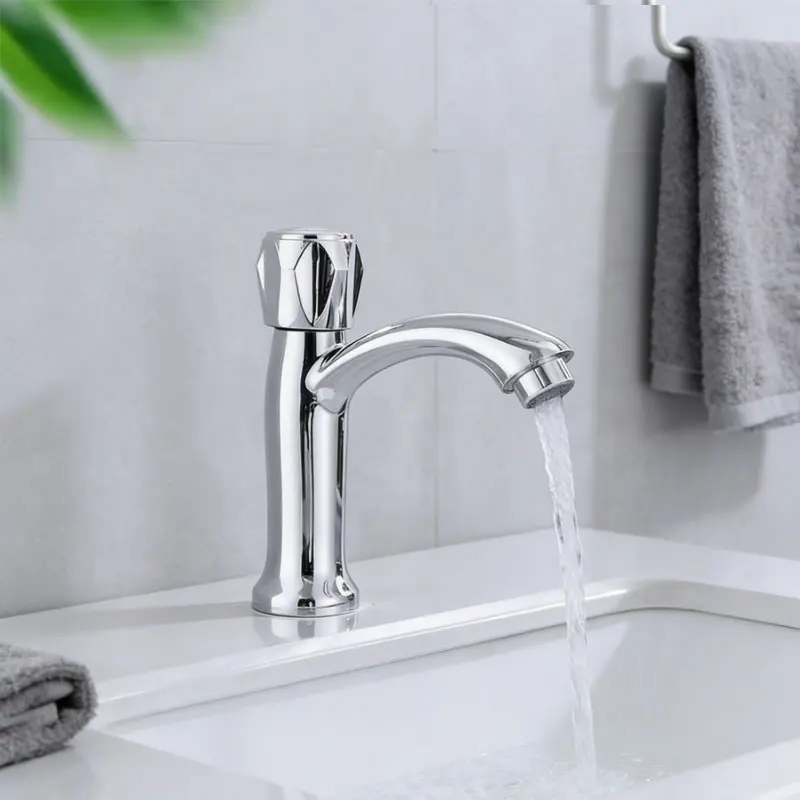 

2 шт. смеситель для раковины, одинарный смеситель для холодной воды, смеситель для умывальника и туалетного столика, экономия воды, подходит для дома, ванной комнаты и кухни