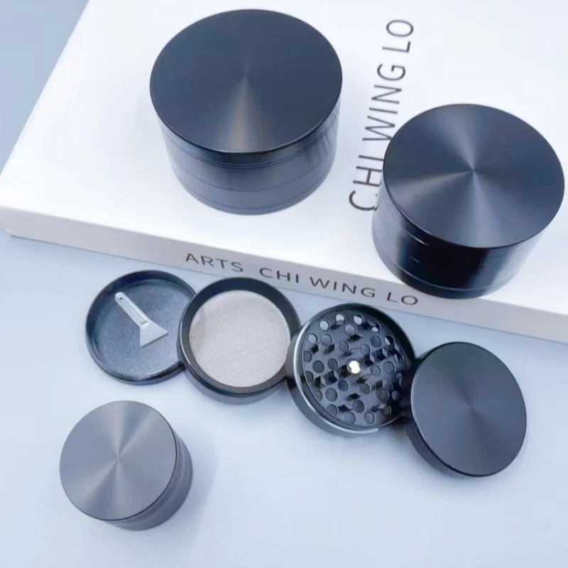 Metal Herb Grinder 4-layer Manual Spice Mortar Mill Pepper Bud Crusher Raw Grass Tobacco Grinder Smoking Cigarette Accessories