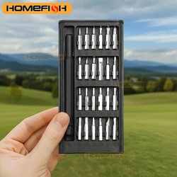 Screwdriver Set, 25 In 1 With 24 Piece Mini Pocket Screwdriver Set, Small Repair Set For Mobile Phone/PC/Came