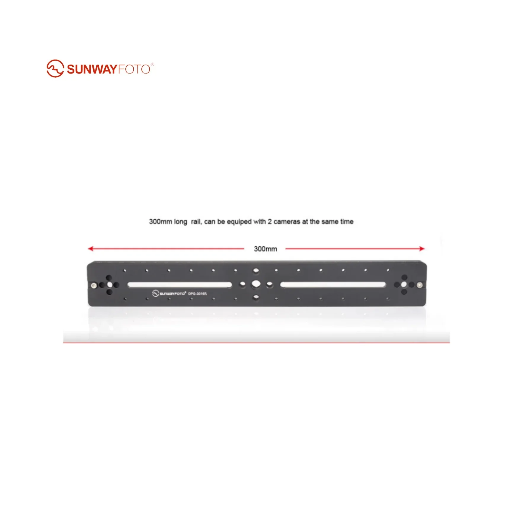 SUNWAYFOTO 3016R 300 مللي متر ترايبود رئيس الإفراج السريع لوحة DPG- لكاميرا DSLR ترايبود لوحة المهنية Monopod الإفراج السريع Pla