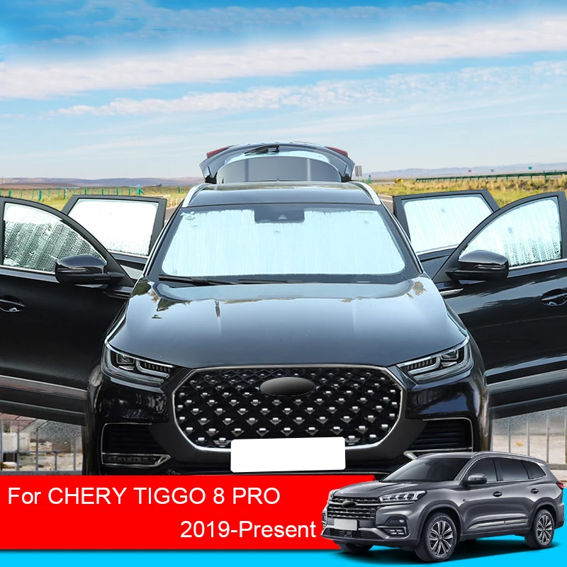 

For Chery Tiggo 8 Pro 2019-2025 Car Sunshades UV Protection Cover Window Curtain Sun Shade Visor Front Windshield Car Accessory