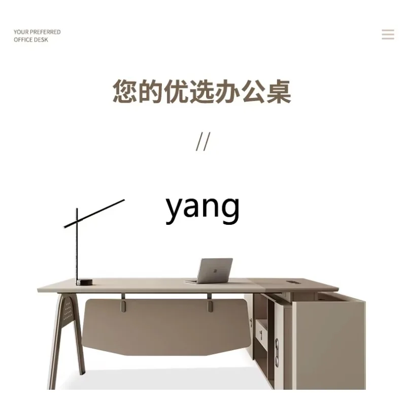 LH Simple Modern Executive Desk and Chair Combination Office Single Manager Desk Household