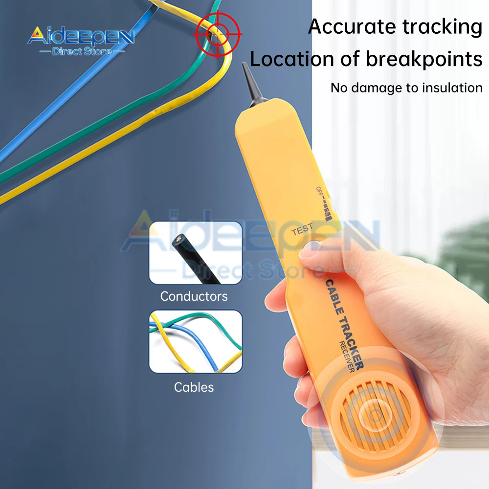 Tester kabli sieciowych Ethernet LAN RJ11 RJ45 Cat5 Cat6 lokalizator przewodów telefonicznych Tracer detektor tonera wyszukiwarka linii