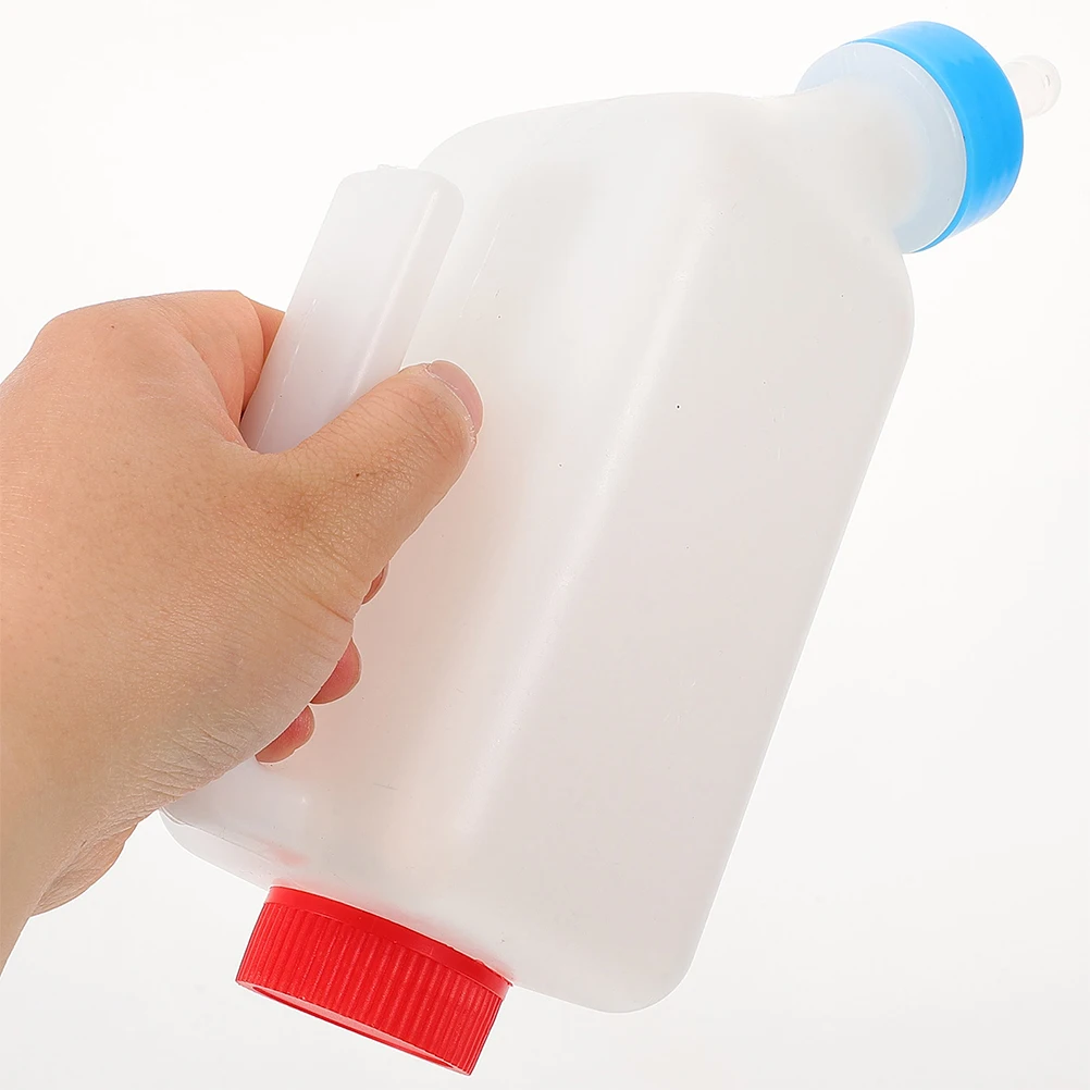 

2Pcs BucketMounted Breastfeeder Durable Large Capacity Suitable Lambs Calf Dispenser Animal Bottle Livestock Nursing