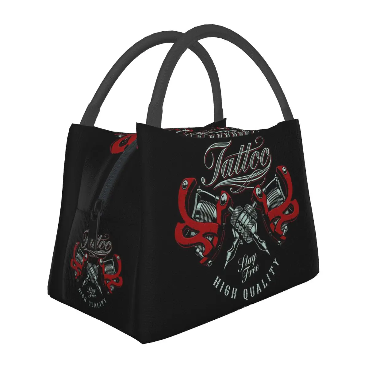 Custom Bib Tattoo Artist Tattooists Lunch Bag for School Bento Storage Food Boxes Container Cooler Thermal Lunch Box Tote