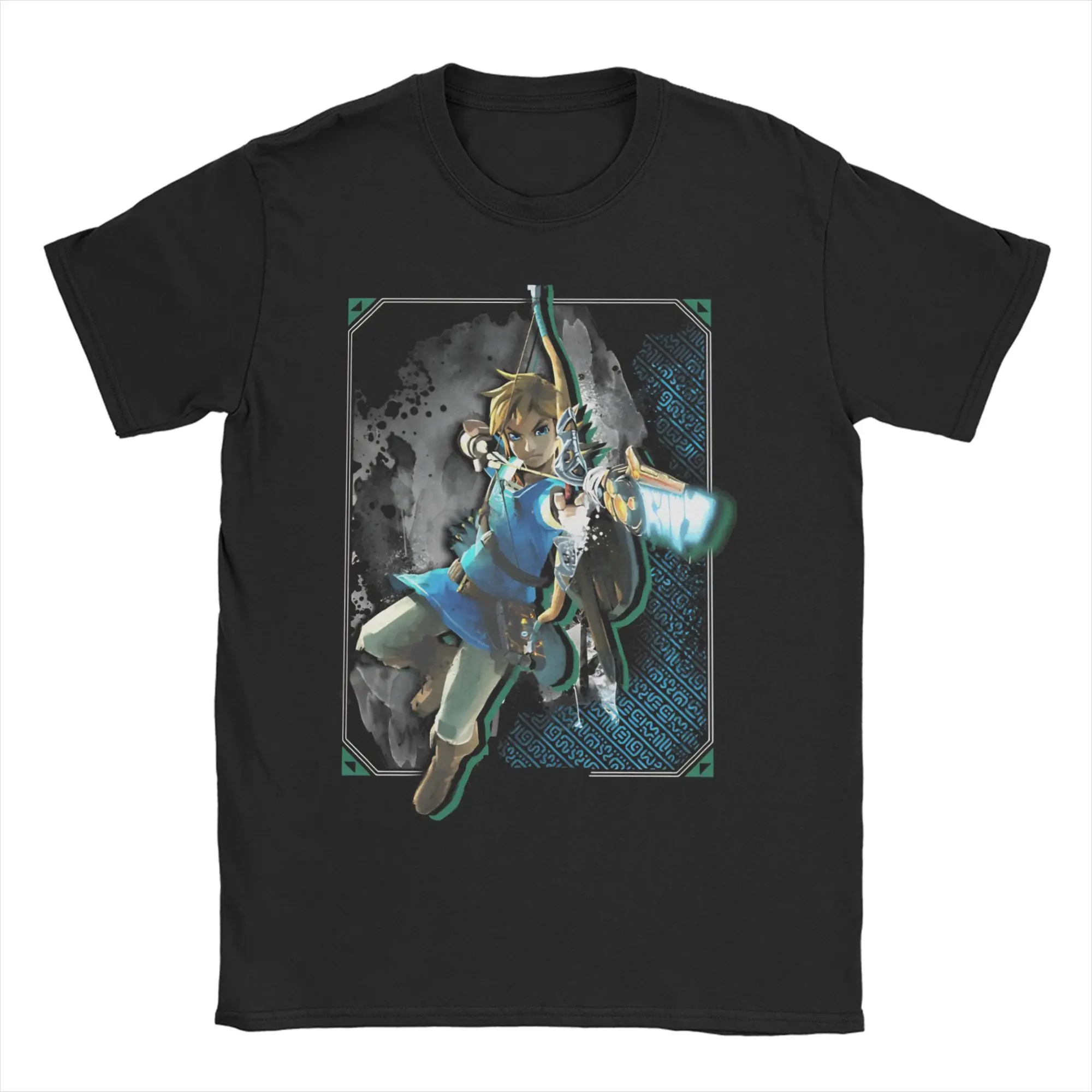 Breath Of The Wild Link Zeldas Legend Herren Damen T-Shirt Neuheit T-Shirt Kurzarm T-Shirts 100 % Baumwolle Plus Size Tops