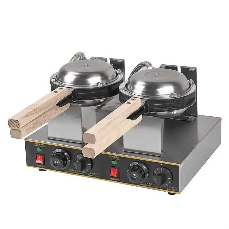 Hot Sale 220v Commercial Rotating Egg Waffle Maker Non-stick Bubble Waffle Making Machine With QQ