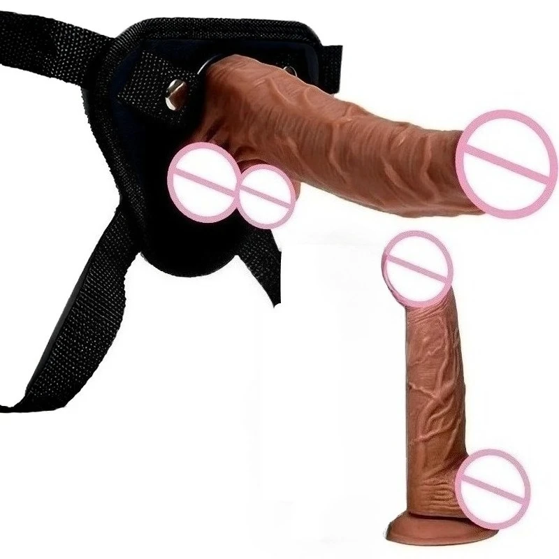 5 sizes Men Women Gay Penis Belt Lesbian Adult Games18+ Wearable Strap on Realistic Dildo Anal Butt Plug Pants Suction Cup dildo