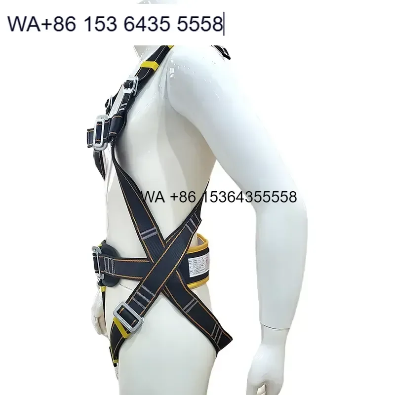 Wmwmnu CE Certified Full Body Safety Harness for High Operating Fall Arrest EN361 2002 Standard Polyester 500kg Breaking