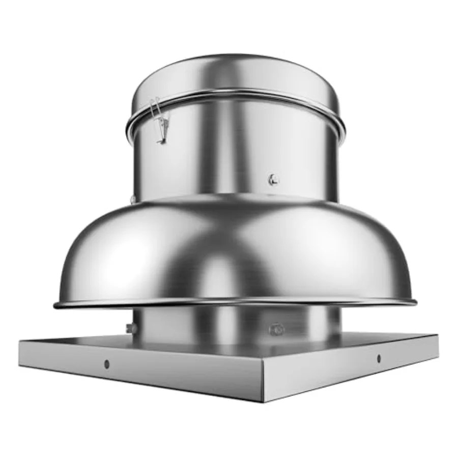

Restaurant, factory, warehouse roof ventilation fan: 2400 CFM upblast exhaust fan, direct drive, upgraded motor, 25-inch weathe