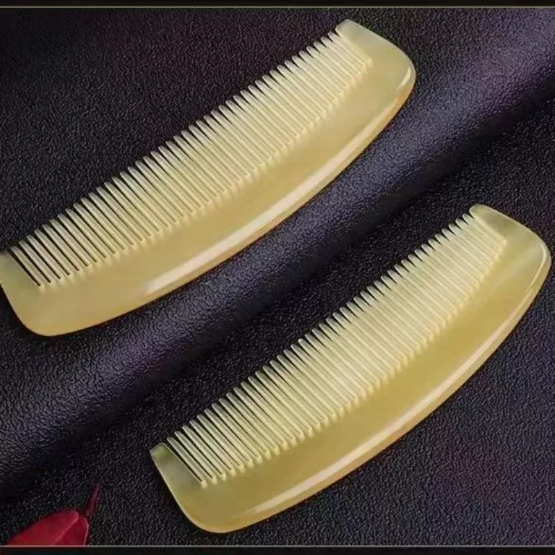 Atural Ox Horn Hair Comb Hairdressing Mini Random Color Massage Anti-Static Styling Health Care Natural Ergonomic Portable Combs