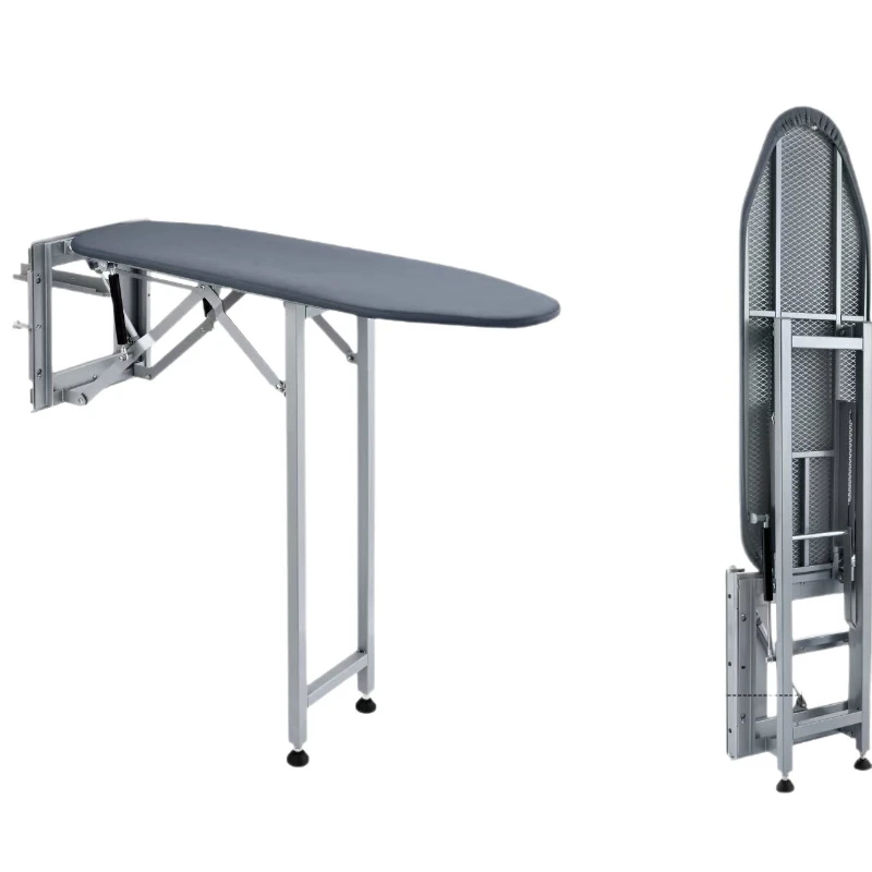 

Household ironing board Wall-mounted vertical cabinet Foldable retractable iron rack High temperature resistant side-mounted