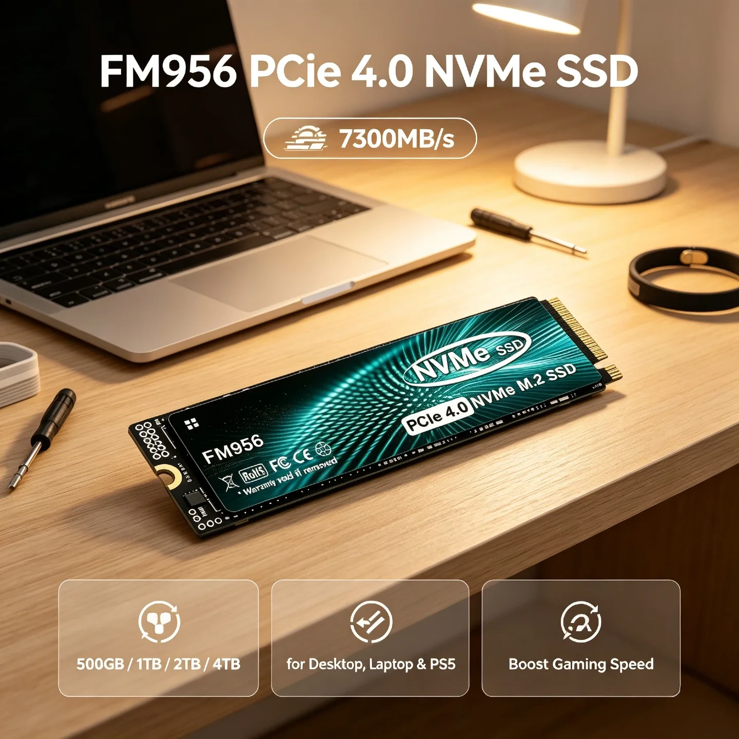 M.2 Nvme 4Tb Pcie 4.0 Ssd - FM956 PCIe 4.0 NVMe M.2 SSD