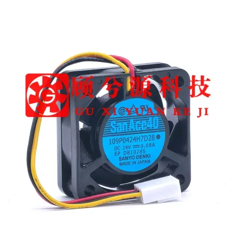 for San Ace 40 109P0424H7D27 D28 24V 0.08A Cooling Fan for Numerical Control Machine Tool Inverter