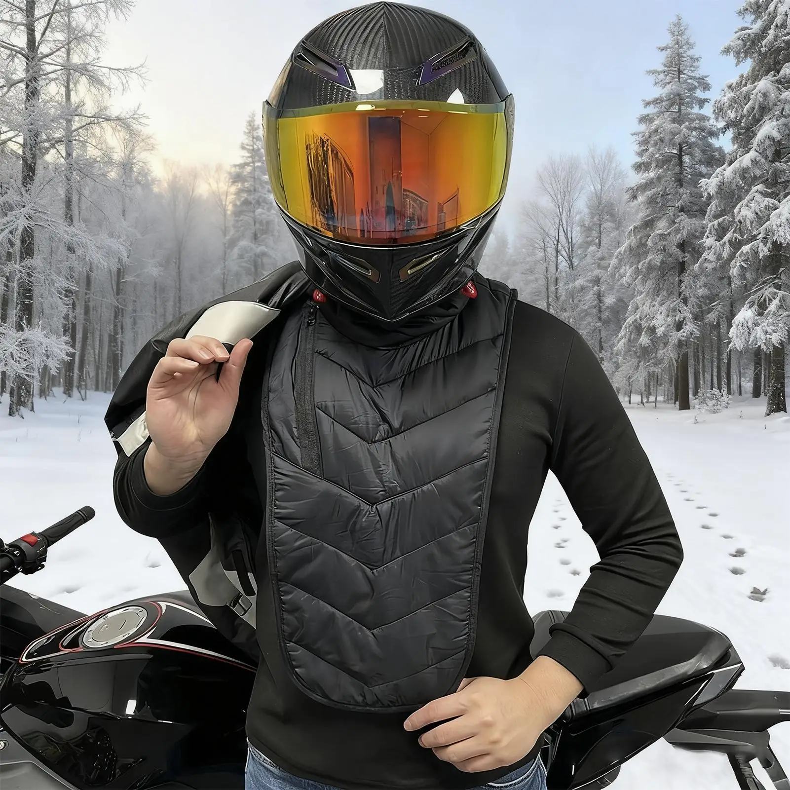 

Гетры для мотоцикла, термочехол, зимний велосипедный чехол на шею, нагрудный чехол для бега, езды на открытом воздухе, в холодную погоду, для мужчин и женщин